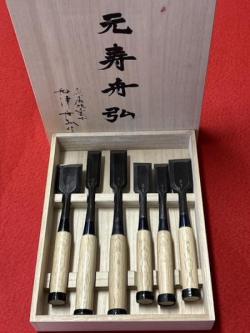 ◆元寿　舟弘　組のみ　別注6本組　希少　白樫打桂　大工道具　一番使う厳選組合せのみ6組