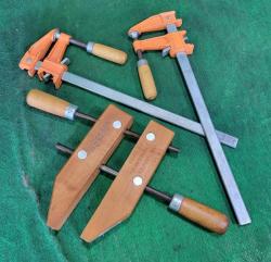 中古　Jorgensen　ハンドスクリュークランプ&バークランプX2本セット