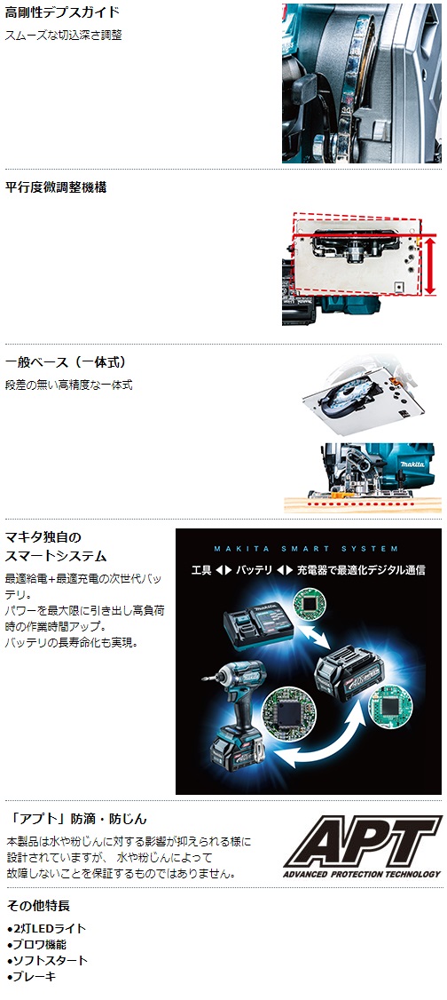 マキタ　40Vmax　2.5Ah　125mm充電式マルノコ　HS007GRDXB　黒　無線連動非対応