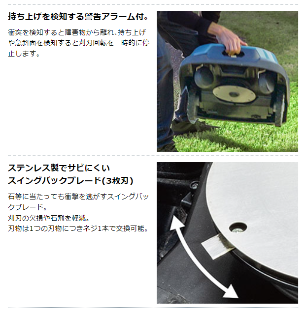 マキタ　【ロボットモア】　充電式ロボット芝刈機　RM350DR