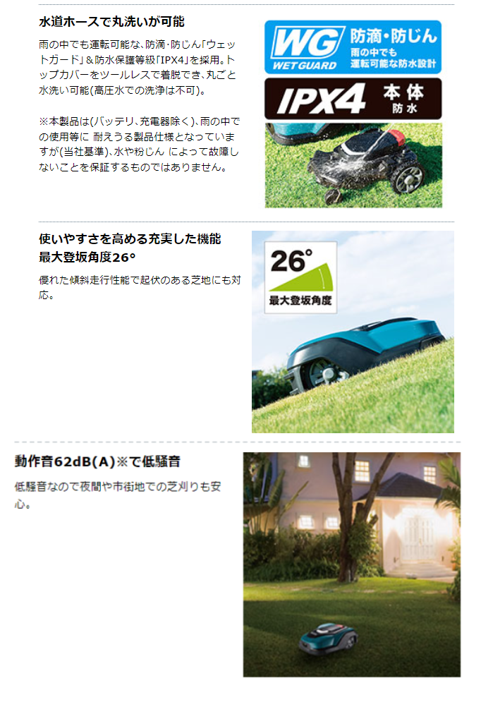 マキタ 【ロボットモア】 充電式ロボット芝刈機 RM350DR