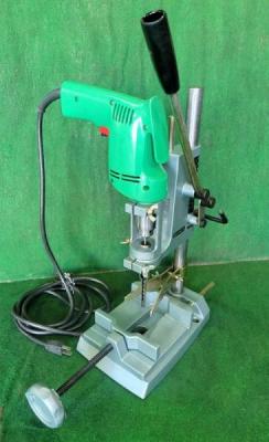 中古　日立　ドリルスタンド(角ノミアタッチメント・バイス組・ドリル付)D10-DS2