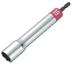 トップ　電動ドリル用アルファソケット　ロングタイプ　19mm