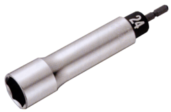 トップ　電動ドリル用アルファソケット　ロングタイプ　24mm