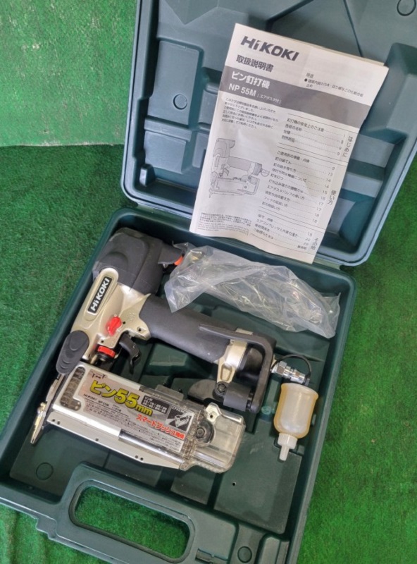 中古　HIKOKI　常圧ピン釘打機　NP55M(エアダスタ付)