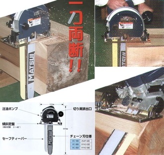 【在庫・納期確認必須】松井鉄工所　バーティカルチェンソー　VC-300　300mm
