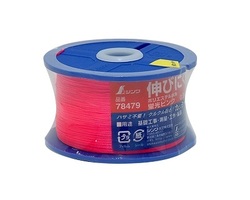 シンワ　ポリエステル水糸 リール巻 細 0.5㎜ 500m 蛍光ピンク　78479