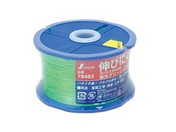 シンワ　ポリエステル水糸 リール巻 細 0.5㎜ 500m 蛍光グリーン　78483
