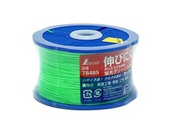 シンワ　ポリエステル水糸 リール巻 太 0.8㎜ 270m 蛍光グリーン　78485