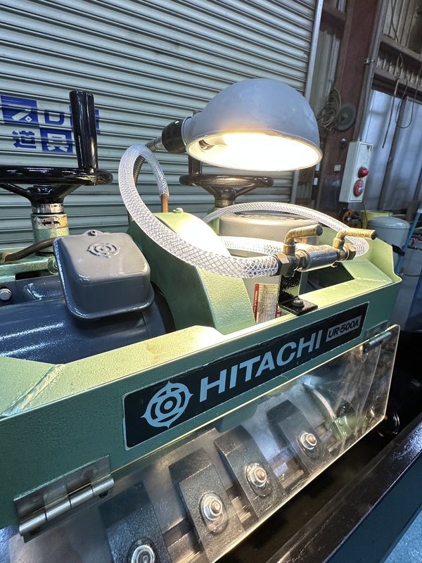 日立工機 中古 刃物研磨機 UR-500A チューブ・スタンドライト・カーテン交換済み