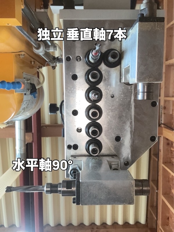 福島発　中古木工機械　使用感少ない　シンクス　NCルーター　20ZXGN-1326ATC7　水平ボーリング　垂直ボーリング