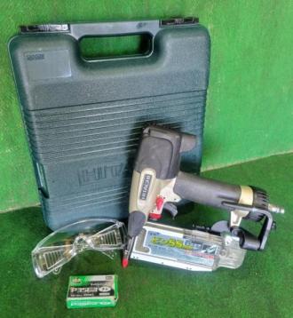 中古　日立　常圧ピン釘打機　NP55M(エアダスタ付)