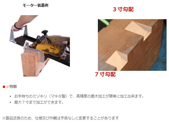【在庫・納期確認必須】松井鉄工所　垂木加工治具　TA-046