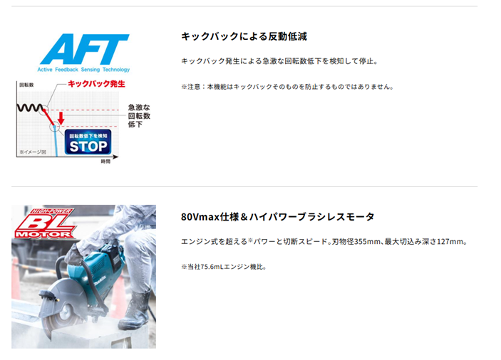 マキタ　80Vmax(40Vmax+40Vmax)　355mm充電式パワーカッタ　CE001GZN　本体のみ