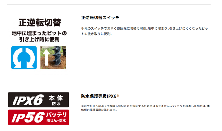 マキタ　40Vmax　充電式アースオーガ　DG002GZ　本体のみ　ビット別売