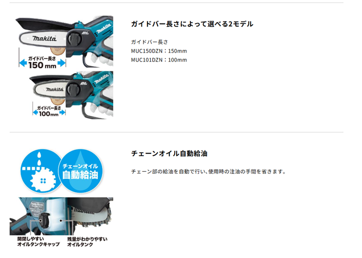 マキタ　充電式ハンディソー100mm　18V　MUC101DZN　M11仕様　本体のみ