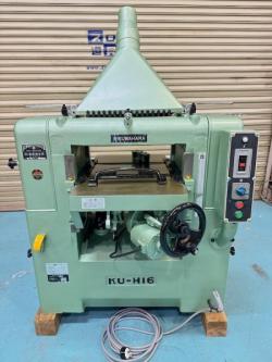 桑原 400mm 自動一面カンナ盤 4枚刃 KU H16 中古 整備済